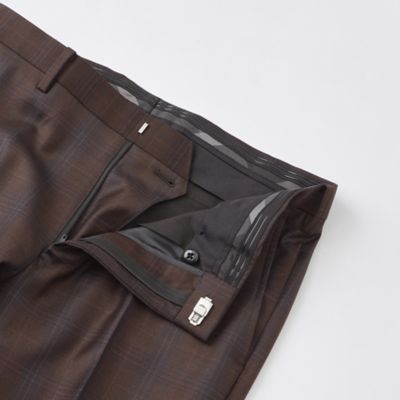 【一部店舗限定】ＭＩＮＯＶＡチョコレートブラウンチェックスーツ（５１Ｈ７０４２２Ｌ＿）