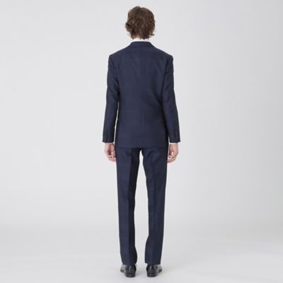 MIYUKI モヘヤブルーシャドークレストブリッジチェックスーツ