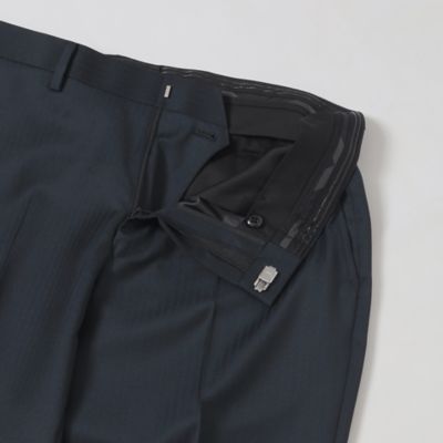 【一部店舗限定】Ｚｅｇｎａ　ＴＲＡＶＥＬＬＥＲ　シャンブレーブルーヘリンボーンスリーピーススーツ（５１Ｈ８３５２０Ｌ＿）