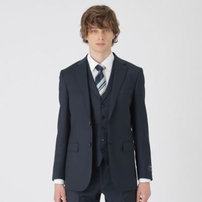 【一部店舗限定】Ｚｅｇｎａ　ＴＲＡＶＥＬＬＥＲ　シャンブレーブルーヘリンボーンスリーピーススーツ（５１Ｈ８３５２０Ｌ＿）