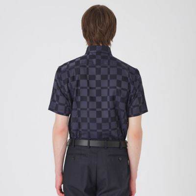 シャドークレストブリッジチェックハーフボタンダウンシャツ（５１Ｌ０３３４０＿＿）
