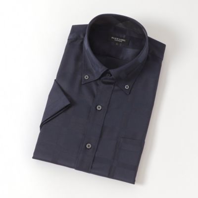ブラックレーベル　クレストブリッジ　ダークブルー チェック柄 ボタンダウンシャツ デニムライククレストブリッジチェックシャツ（カジュアルシャツ