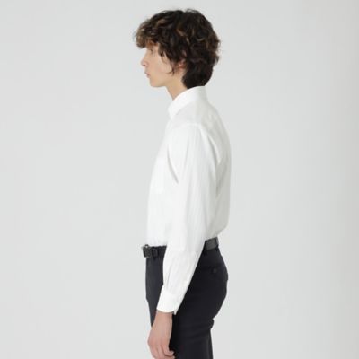 ハイストレッチシャドーストライプセミワイドカラーシャツ