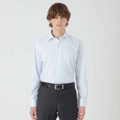 ハイストレッチシャドーストライプセミワイドカラーシャツ
