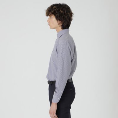 【一部店舗限定】テクニカルギンガムチェックセミワイドカラーシャツ（５１Ｌ６４４６４＿＿）