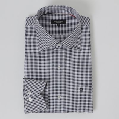 【一部店舗限定】テクニカルギンガムチェックセミワイドカラーシャツ（５１Ｌ６４４６４＿＿）