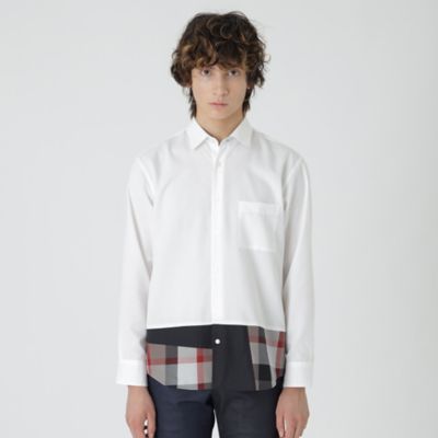 BLACK LABEL CRESTBRIDGE (Men)/ブラックレーベル・クレストブリッジ パーシャルチェックシャツ(51M03413__)