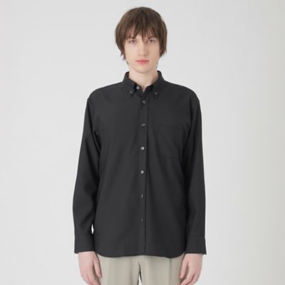 CORE REPLEN ボタンダウンシャツ L 特価】【L＆Wデザイン】接触冷感 吸水速乾 リネンミックス
