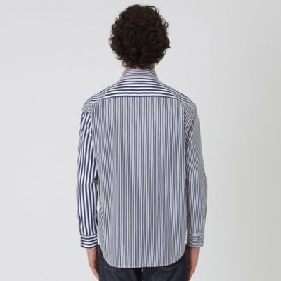 【新品タグ付き】ブラックレーベルクレストブリッジ ストライプ長袖シャツ LL26 中古・古着通販】BLACK LABEL CRESTBRIDGE (ブラックレーベル クレスト