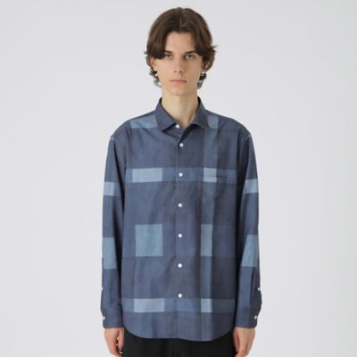 デニムライククレストブリッジチェックシャツ