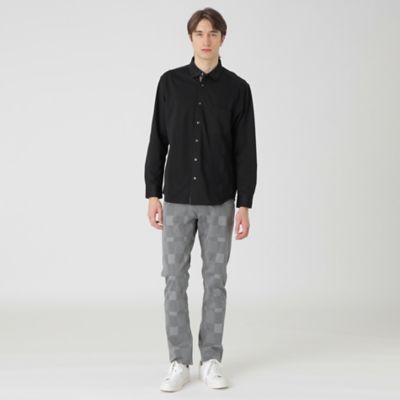 シャドーチェックニットドッキングシャツ（51M04514＿＿