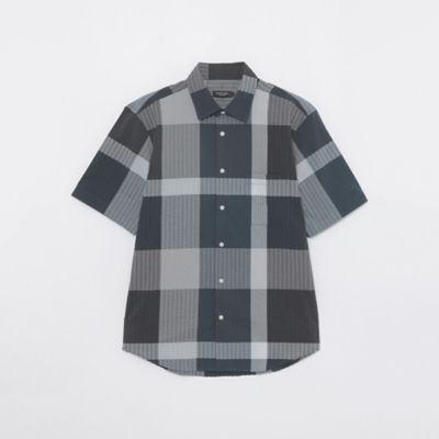 ビックスケールクレストブリッジチェックサッカーシャツ