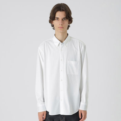 マーセライズプレーティングシャツ（51M10420＿＿） | BLACK