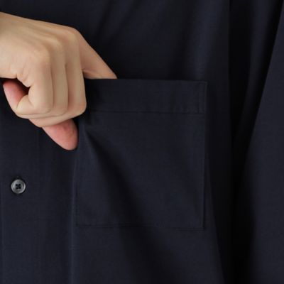 マーセライズプレーティングシャツ（51M10420＿＿） | BLACK