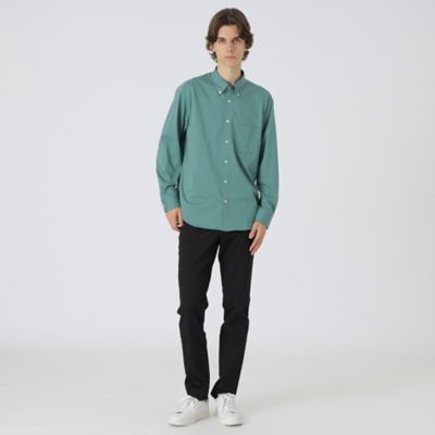 マーセライズプレーティングシャツ（51M10420＿＿） | BLACK