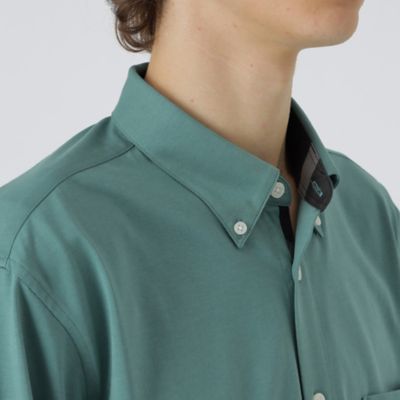 マーセライズプレーティングシャツ（51M10420＿＿） | BLACK