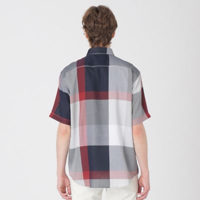 ドビーメッシュクレストブリッジチェックシャツ