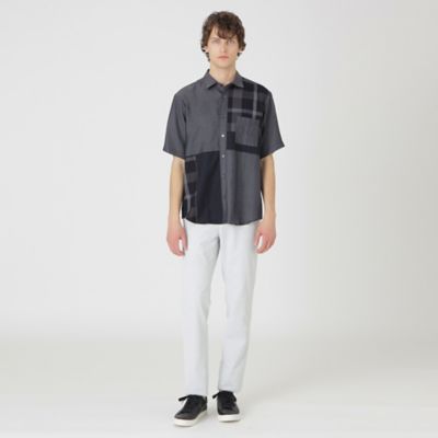 断*離様 ヒスミニ パッチワークシャツ新品タグ付き 1100951M0541522001