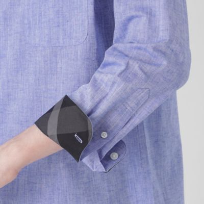 【一部店舗限定】コットンリネンシャンブレーシャツ（５１Ｍ６３５７３＿＿）