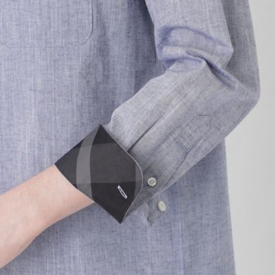 【一部店舗限定】コットンリネンシャンブレーシャツ（５１Ｍ６３５７３＿＿）