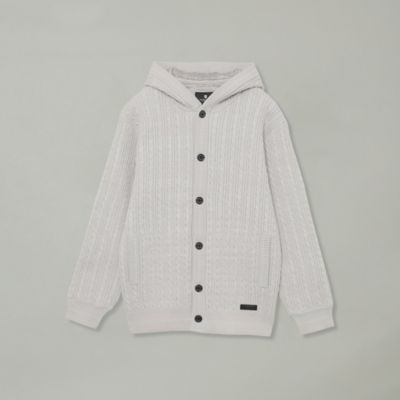 チェックコンビフードカーディガン（５１Ｎ０１５１１＿＿）