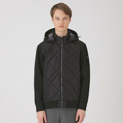 ファブリックコンビニットブルゾン（51N05615＿＿） | BLACK