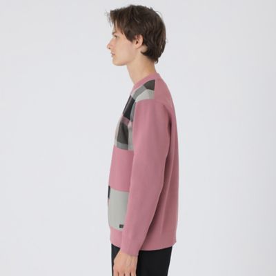 パッチワーククレストブリッジチェックニット（51N09419＿＿