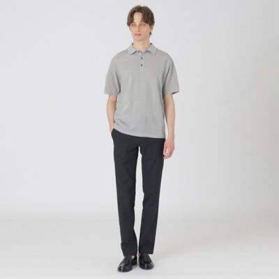 ハイツイストシャドーチェックニットポロシャツ（５１Ｎ０９５１９＿＿）