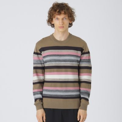 ＜BLACK LABEL CRESTBRIDGE (Men)＞カスリボーダーニット（５１Ｎ１０４２０＿＿）