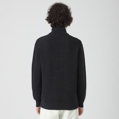 バーバリーブラックレーベル ドライバーズニット ブルゾン ノバチェック　カシミア WEB・一部店舗限定】パネルチェックニットブルゾン