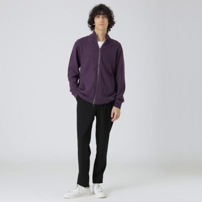 プレーティングカラーシャドーチェックドライバーズニット