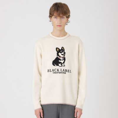 コーギーエンブロイダリーニット（51N22632＿＿） | BLACK