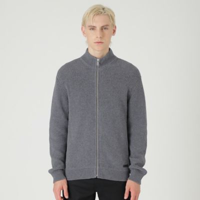 一部店舗限定】ジップアップハイネックカーディガン