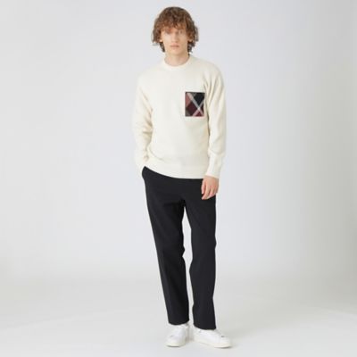 新品未使用☆パーシャルチェックニットソー ブラックレーベル クレストブリッジ 限定】パーシャルチェックニットソー(505738953)｜HANKYU MEN'S / 阪急