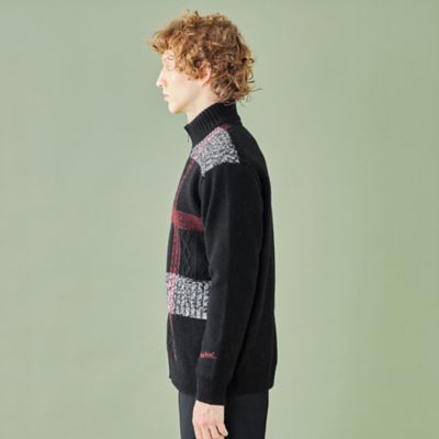 【ＷＥＢ・一部店舗限定】パネルチェックニットブルゾン（５１Ｎ８０４９０＿＿）