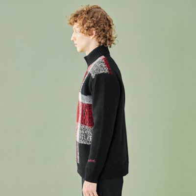 【ＷＥＢ・一部店舗限定】パネルチェックニットブルゾン（５１Ｎ８０４９０＿＿）