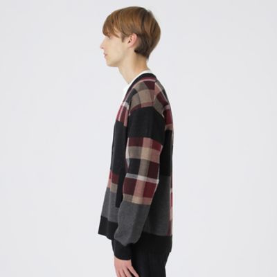 【店舗限定】パッチワークチェックカーディガン（５１Ｎ８１２８１＿＿）