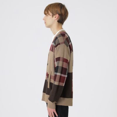 【店舗限定】パッチワークチェックカーディガン（５１Ｎ８１２８１＿＿）