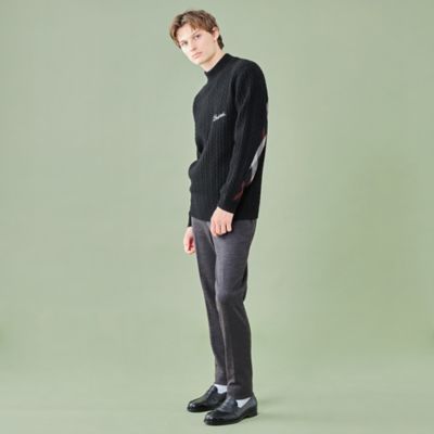 WEB・一部店舗限定】ハーフモックケーブルニット