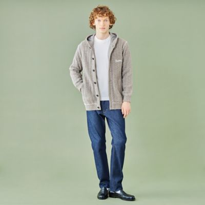 WEB・一部店舗限定】ケーブルニットフードカーディガン