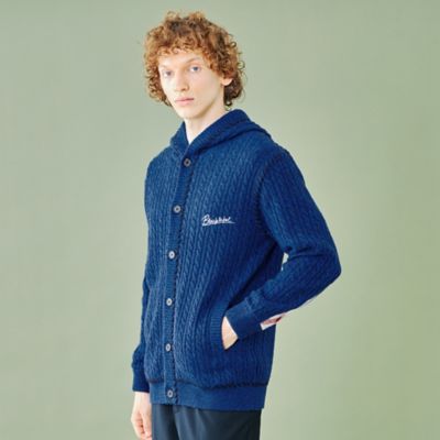 WEB・一部店舗限定】ケーブルニットフードカーディガン