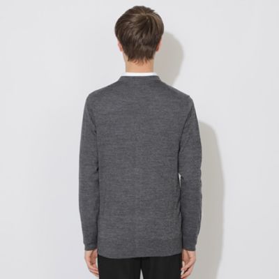 薬*@様 ニットカーディガン ダークグレー レーベルアンダーコンストラクションく 薬*@様 ニットカーディガン ダークグレー レーベルアンダー