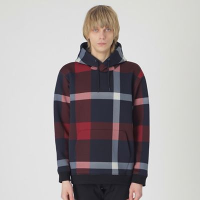 クレストブリッジチェックフーディー（51P01311＿＿） | BLACK