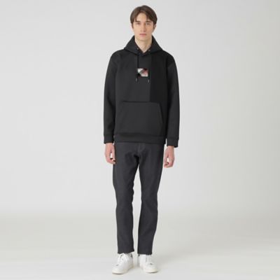 【新品タグ付き】ブラックレーベルクレストブリッジ　メガチェック　ワッペン　M クレストブリッジチェックワッペンフーディー（カットソー