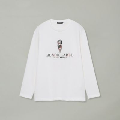 BLACK LABEL CRESTBRIDGE 長袖 白 L ブラックレーベルクレストブリッジ BLACK LABEL CRESTBRIDGE