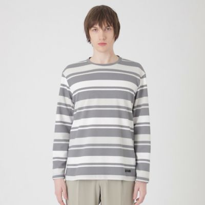 ＜BLACK LABEL CRESTBRIDGE (Men)＞ブリスターボーダーカットソー（５１Ｐ０９５１９＿＿）