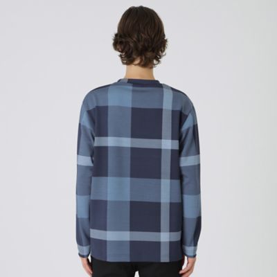 デニムライククレストブリッジチェックカットソー