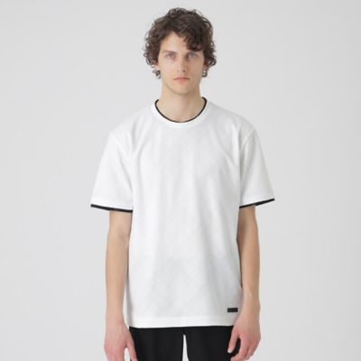 ＜BLACK LABEL CRESTBRIDGE (Men)＞ブリスターバイアスシャドーチェックＴシャツ（５１Ｐ１５５２５＿＿）