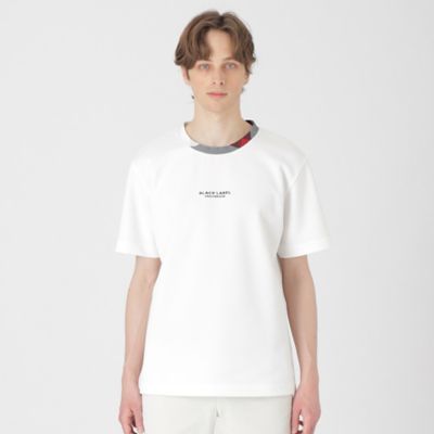 ＜BLACK LABEL CRESTBRIDGE (Men)＞クレストブリッジチェックカラーＴシャツ（５１Ｐ１６５２６＿＿）