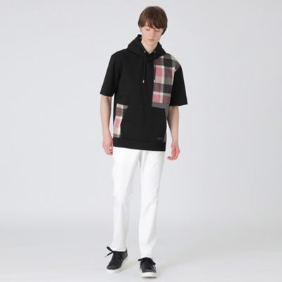 クレストブリッジチェックパッチワークフーディー